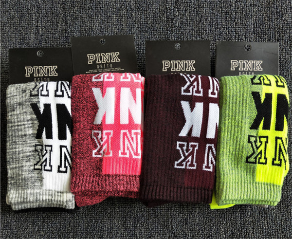 Lovely Pink Stocking Women Longe Socks Fashion Hip Pop Cheerleaders Stockings Sports Socks For Pink Skateboard Sock With Tag In Stock