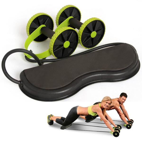 Ab Rollers Fitness Equipment Abdominal Exerciser Trainer Puller Roller Slimming Muscle Trainer Workout Tool Resistance Bands