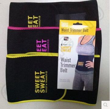 3 Colors 3 Sizes Sweet Sweat Premium Waist Trimmer Unisex Belt Slimmer Exercise Waist Wrap With Retail Package CCA5627 50pcs