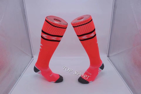 2017 2018 Men's Top Quality Soccer Socks Thick Towel Bottom Football Stockings Youth's Above Knee No Finger-separated Sports Training Socks