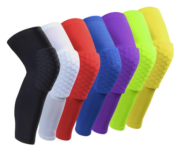 Sport Safety Football Volleyball Basketball KneePads Tape Elbow Tactical Knee Pads Calf Support Honeycomb Knees ProtectGear breathable Honey