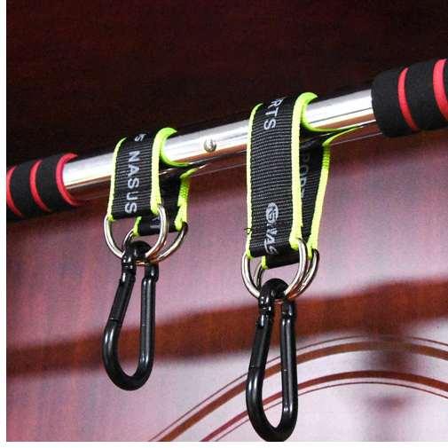 1pc Fitness Lanyard Hook Multifunction Ring Hanging Belt with Hook for Hanging Sandbag Pullup Rope Fitness Equipment Accessories