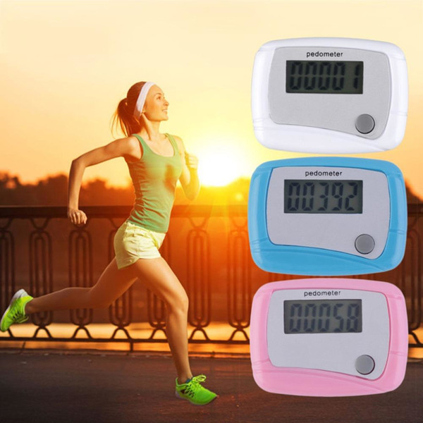 Hot sale Pocket LCD Pedometer Mini Single Function Pedometer Step Counter LCD Run Step Pedometer Digital Walking Counter