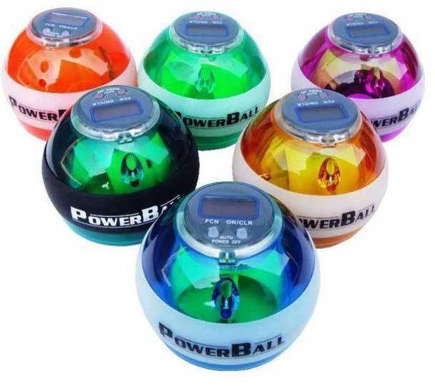 Free Shipping New Powerball Gyroscope LED Wrist Strengthener Ball SPEED METER Power Grip Ball Power Ball 5colors In Stock