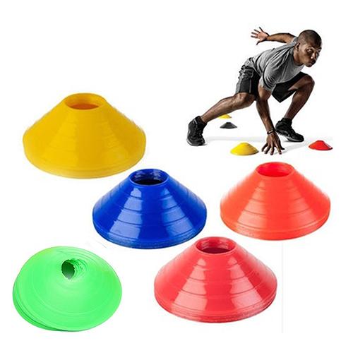 10Pcs Football Cross Training Track Disc Cones Sports Safety Equipment Sign