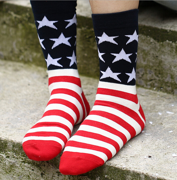 2014 New fashion USA UK flag socks long men's sock lady socks sport socks Mens Women Fashion Dress Socks Hot Sale Christmas Gifts A382X