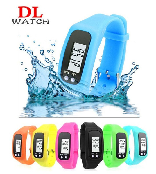 Digital LCD Pedometer Smart Multi Watch silicone Run Step Walking Distance Calorie Counter Watch Electronic Bracelet Colors Pedometers M988