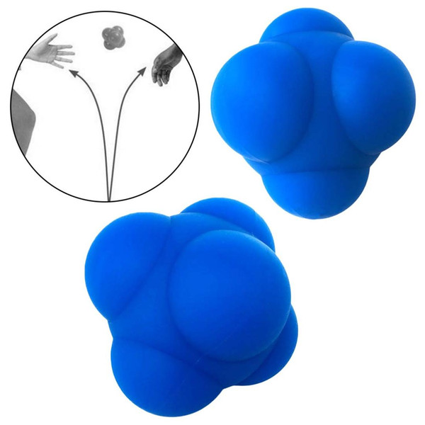 Hot Crossfit Gym Hexagonal Reaction Ball Silicone Agility Coordination Reflex Exercise Workout Sports Fitness Training Ball