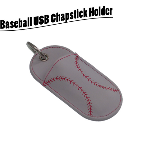 Wholesale Chapstick Holder Baseball Softball Lipstick Cover sports style