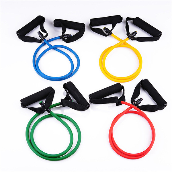 wholesale 2018 Elastic Resistance Bands Yoga Pull Rope Fitness Workout Sports Bands Yoga Rubber Tensile Band,HB004