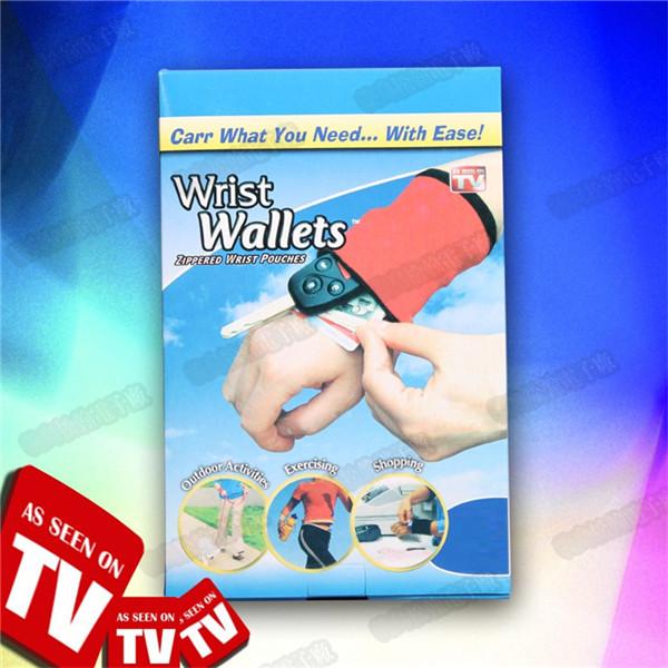 New Fashion Wrist Wallet Outdoor Sports Wristband Key Change Purse F442