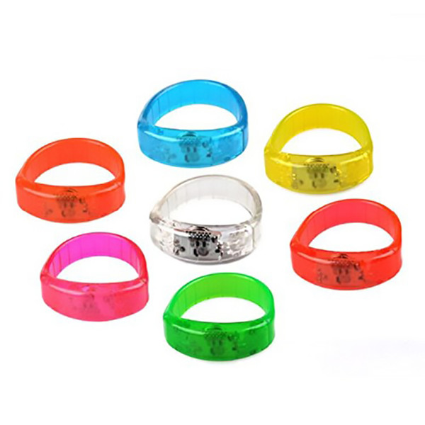 LED Voice-control Bracelet Glo-sticks Electronic LED Flashing Bracelet Glow Bracelets LED Wrist Band Christmas