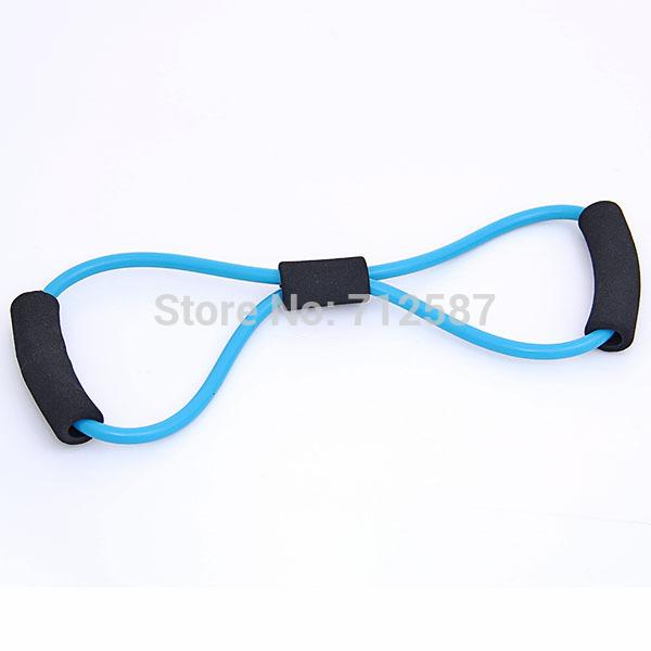 Resistance Training Bands Tube Workout Exercise for Yoga 8 Type Fashion Body Building Fitness Equipment Tool