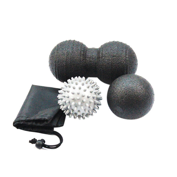 1 Set Health Peanut Massage Ball Spike Hand Fitness Ball Yoga Myofascial Release Gym Sport Body Massager Roller