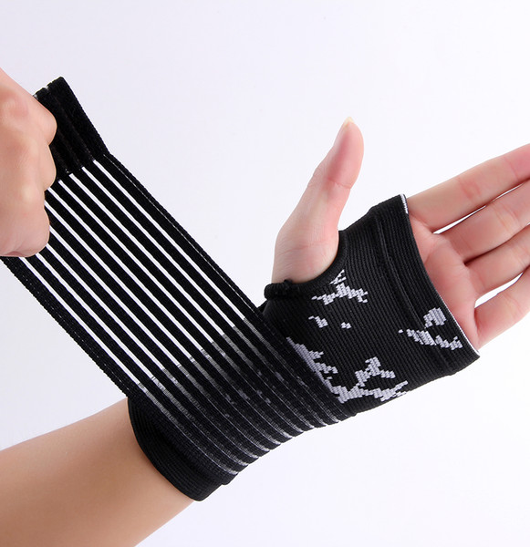 Wholesale- Nylon and spandex material black adjustment hand palm support brace free shipping #ST6824