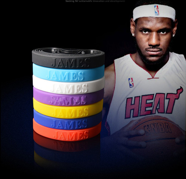 Wholesale 3000PC silicone bracelet Basketball star LeBron James bracelet Sports silica gel The bracelet wrist band Fan's Free transportation