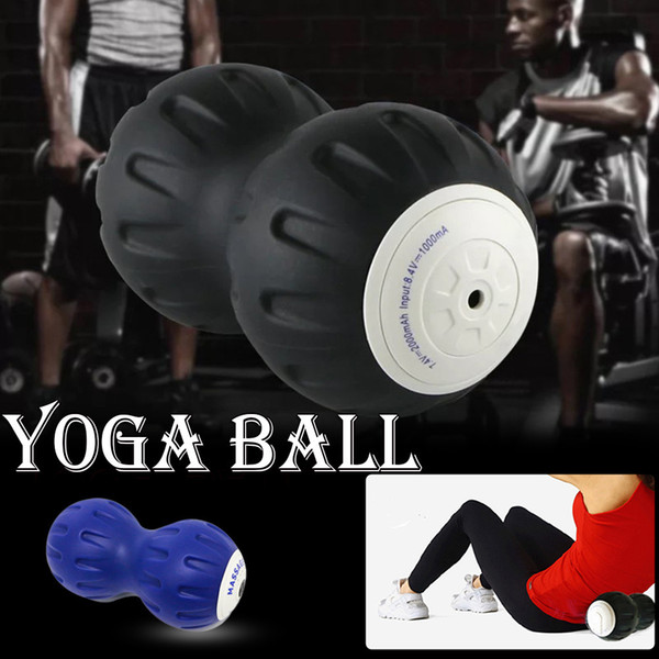 Peanut Shape Electric Massage Ball Fitness Muscle Release Training Massager Roller Slimming Body Head Neck Leg Yoga Tool