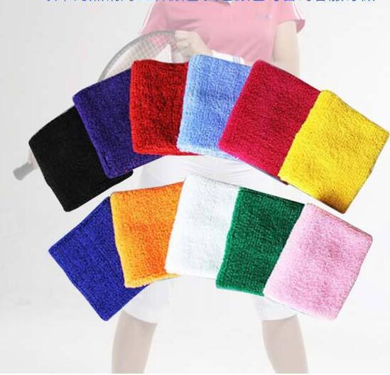 Terry Cloth Wristbands Sport Sweatband Hand Band Sweat Wrist Support Brace Wraps Guards For Gym Volleyball Basketball