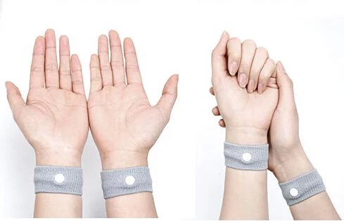 500 PCS (2pcs=1 pair) Free Shipping, Sickness Reusable Prevent Nausea Car Sea Boat and Air Travel Wrists Anti Nausea Wristbands