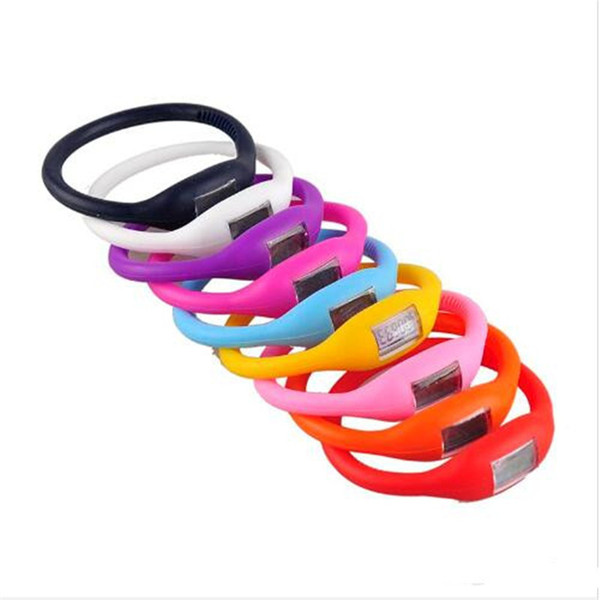 free shipping Color Anion Pedometers Silicone Fitness Tracker Silicone Wristband Bracelet Pedometer Potable Outdoors Tools Fashion