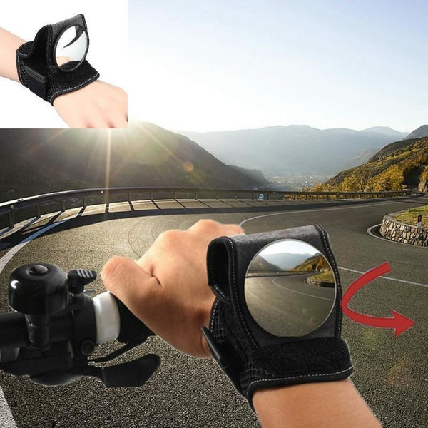 20pcs Black BackEye Bike Bicycle Wrist Band Reflex Rear View Mirror Bicycle Safety Wrist Support Accessories