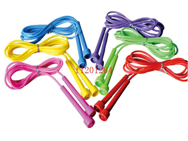 50pcs/lot DHL FEDEX Free shipping PVC Plastic Rope skipping Small handle rope skipping Professional speed jump rope