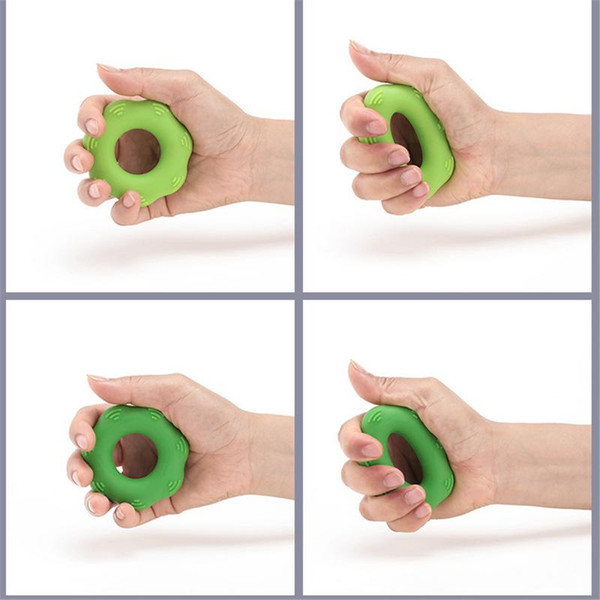 Silica Gel Portable Hand Grip Gripping Ring Carpal Expander Finger Trainer Grip Strength Rehabilitation Pow Stress Ring Ball