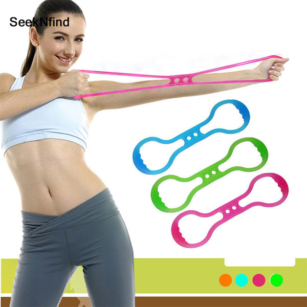 Silicone Yoga Pull Rope Chest Expander Silicone Resistance Bands Fitness Elastic Stretch Body Construction for Slimming Expander