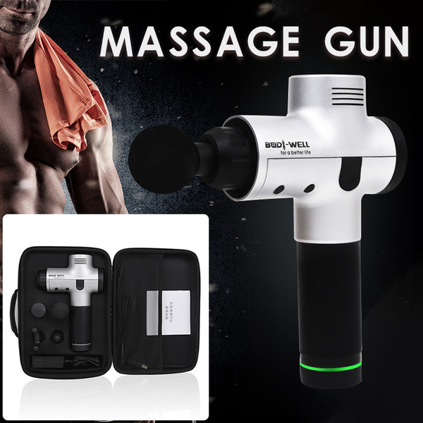 New brand Massage Gun Percussion Massager Muscle Vibrating Relaxing Tools Therapy Fitness Trainer Deep Relax Fascia gun Device with Case Bag