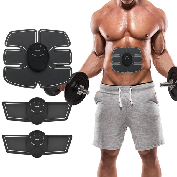 Free DHL EMS Wireless Electric Massager Abdominal Muscle Toner ABS Fit Muscle Stimulator Abdominal Muscles Trainer Fat Burning Tool