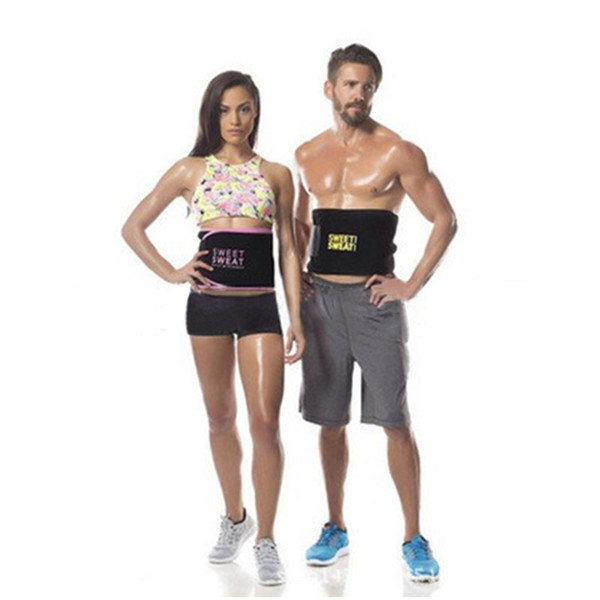 Top sale 3 Colors Hot Selling Sweet Sweat Premium Waist Trimmer Men Women Belt Slimmer Exercise Ab Waist Wrap with retail Packaging