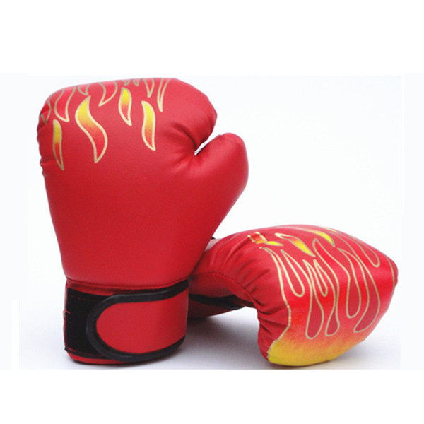 Boxing Gloves MMA Karate UFC Guantes De boxeo Kick Boxing Luva De Boxe Boxing Equipment Flame set Adults and children are optional