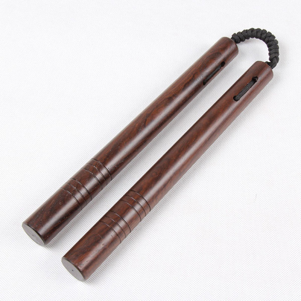 Ebony Nunchakus Rope Actual Combat Nunchakus Martial Arts Supplies Performance Prop Fitness Nunchakus Adult Kung Fu Beginners Training