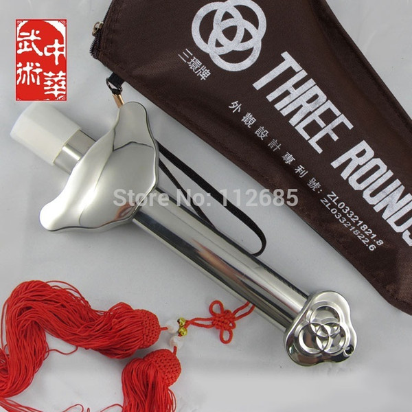 ^^Free shipping ! good quality telescopic all stainless steel Tai Chi Sword, taiji/kung fu/martial arts training Free tassel bag