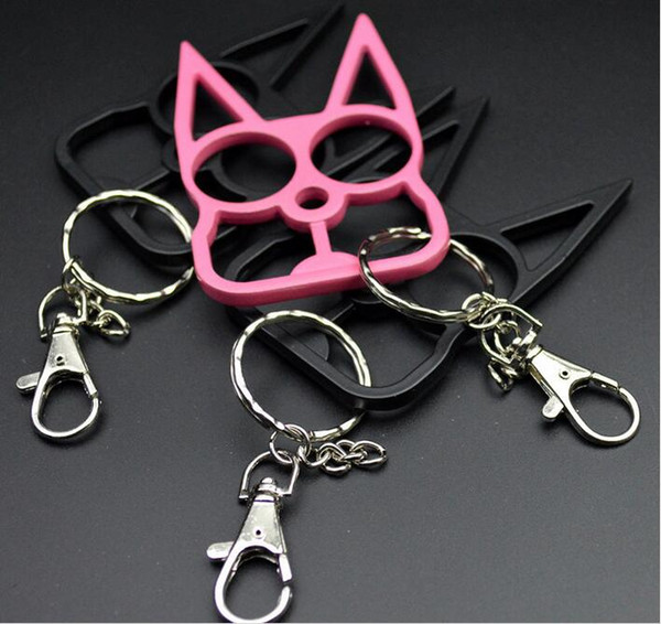 10pcs Rabbit ear Key chain BRASS KNUCKLES KNUCKLE DUSTER variety of color