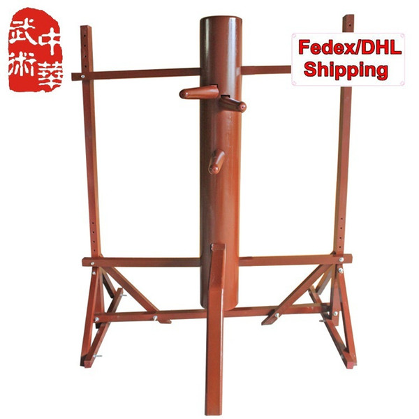 [FEDEX/DHL] NEW! Wholesale and Retail, Frame elm Wing Chun wooden dummy, Customized for height and color, FREE GIFTS