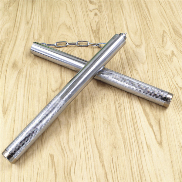 Stainless Steel Stick Self Defense Non Slip Nunchakus Actual Combat Silvery Martial Art Supplies Nunchaku Hot Sale 7 5bk jj