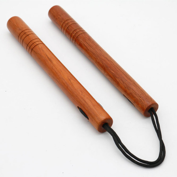 Cyclobalanopsis Wood Nunchakus Red Rope Actual Combat Nunchakus Martial Arts Supplies Performance KungFu Prop Factory Directly