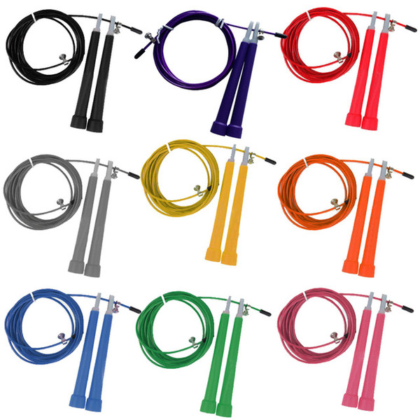 9 Colors steel Wire Skipping Skip Adjustable Jump Rope Crossfit Fitnesss Equimpment Exercise Workout 3 Meters