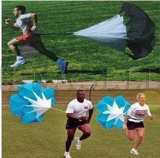 soccer running training drag parachute speed chute outdoor sporting parachute physical training equipment track field power training