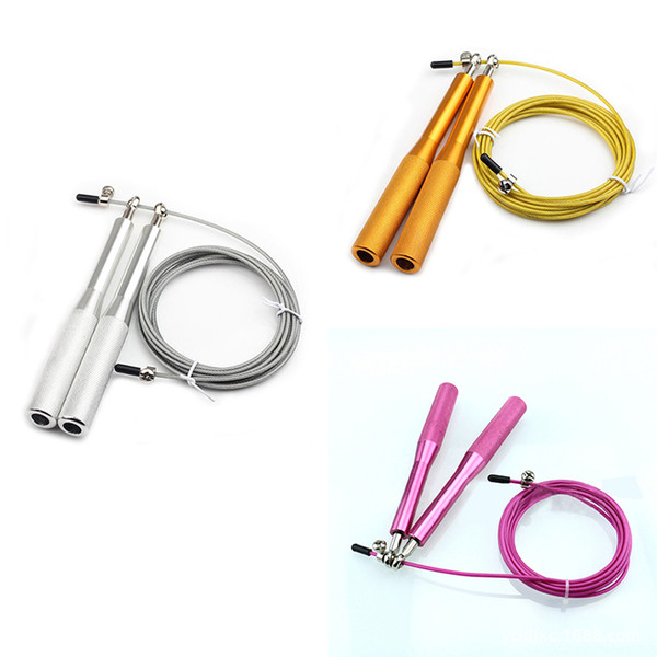 Free pouch 3 Meters METAL BEARING and Handle!! skipping rope / Speed Cable Jump Rope Crossfit MMA Box home gym / NPFL