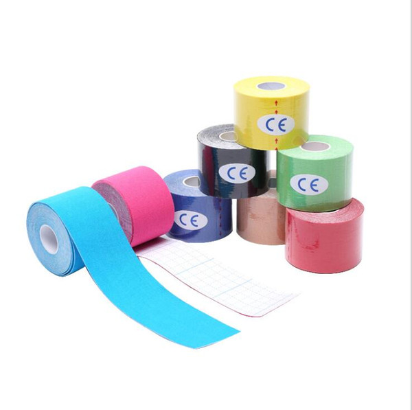 Sports Kinesio Muscle Sticker Kinesiology Tape Cotton Elastic Adhesive Muscle Bandage Care Physio Strain Injury Support sticker tape roll