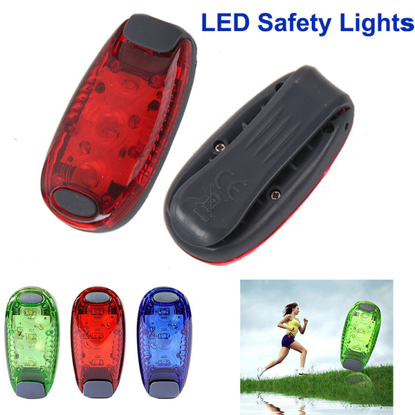 LED Safety Lights Clip on Strobe/Running/Cycling/Dog Collar Lights 3 Modes Bike Tail Lights, Warning Light Fitness Equipment DHL Free OTH333