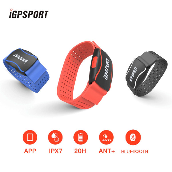 iGPSPORT Heart Rate Monitor Arm Photoelectric LED light Warning Bluetooth 4.0 ANT+ Support Mobile APP Outdoor Fitness Equipment