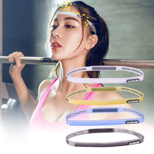 58-62cm Men Women Sports Hair Bands Elastic Pilates Yoga Silicone Guiding Belt Sweat Head Band Headwear Sweatband Gym Protector