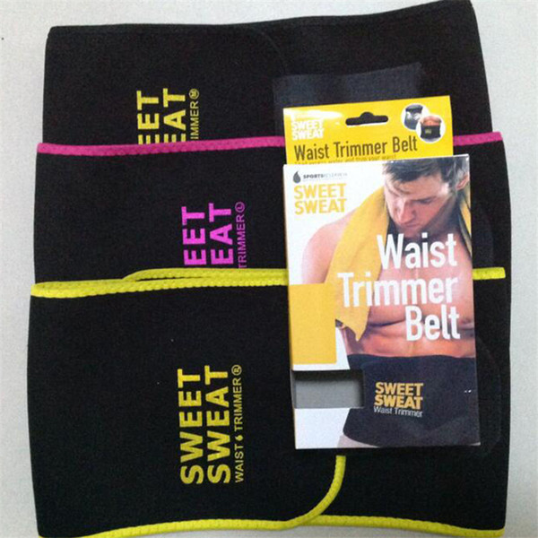 Sweet Sweat Premium Waist Trimmer Men Women Belt Slimmer Exercise Ab Waist Wrap with color retail box