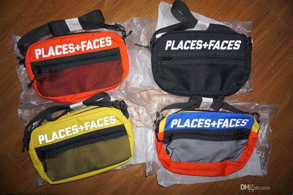 PLACES+FACES 3M reflective Skateboards 17ss Bag High Quality Attractive Cute Casual Men's Shoulder Bag Mini Mobile Phone Packs Storage Bag