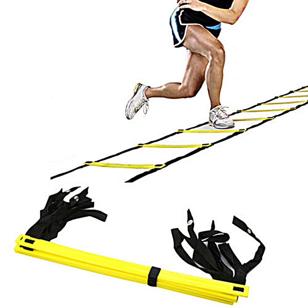 Durable 9 Rung Agility Ladder for Football Soccer Speed Training Equipment 5 Meters Outdoor Sports Fitness Equipment 2507003