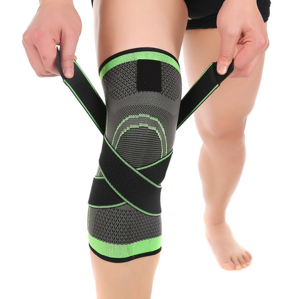 3 Colors Knee Support Professional Protective Sports Knee Pad Breathable Bandage Knee Brace Basketball Tennis Cycling Fitness Supplies