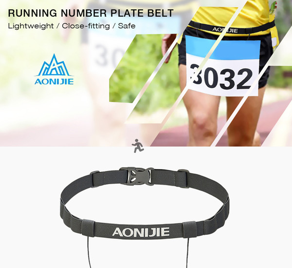 AONIJIE Unisex Outdoor Sports Triathlon Marathon Running Race Number Plate Belt